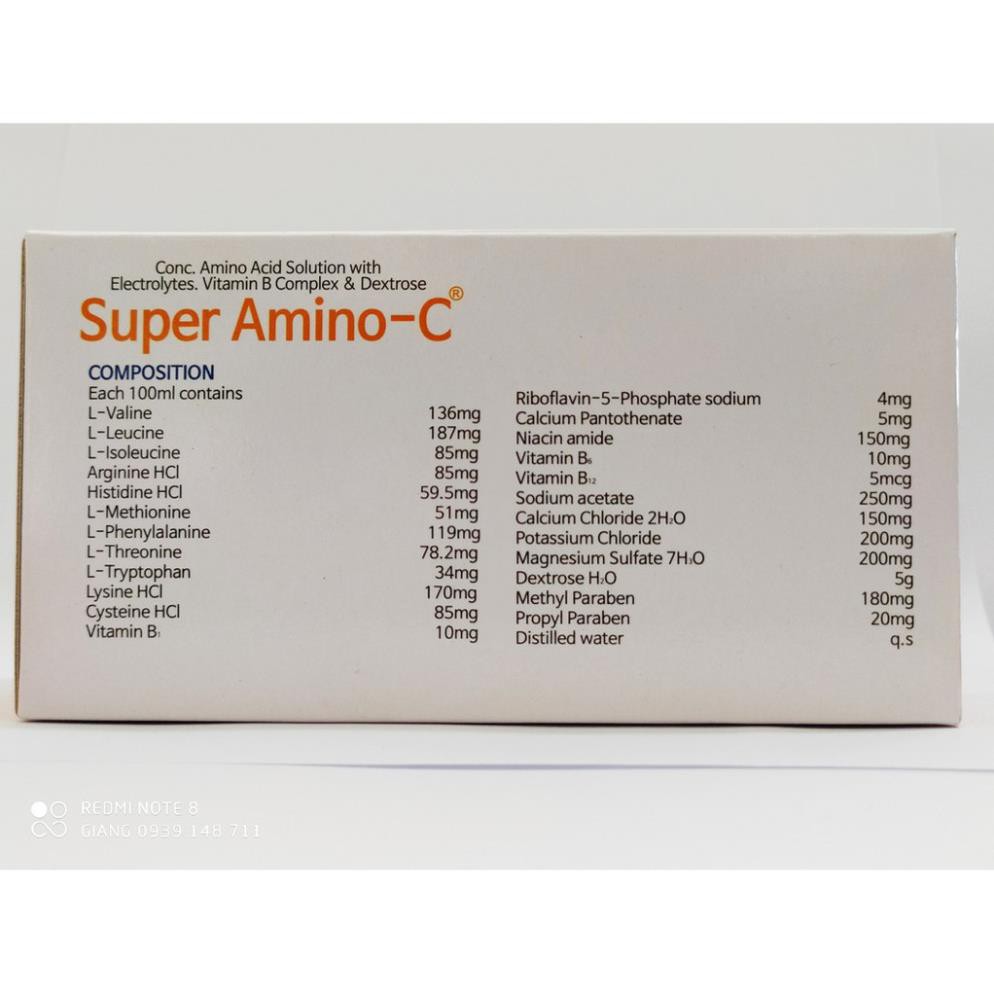 SUPER AMINO C LỌ 20ML