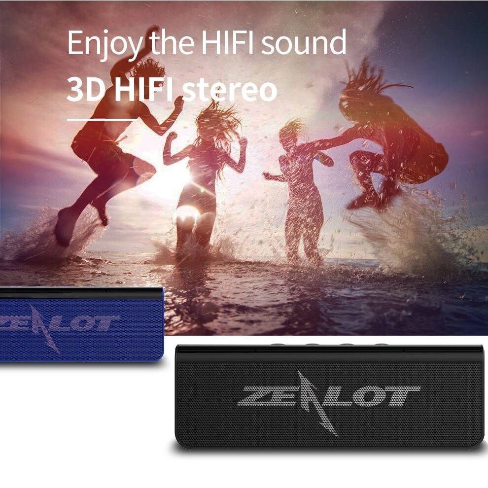 Loa Zealot S31, loa Bluetooth Âm Thanh Hifi Stereo 3D (Hỗ Trợ Thẻ Nhớ TF) - Hàng Chính Hãng