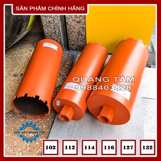 Mũi Khoan Rút Lõi Bê Tông phi 102 - 112 - 114 - 116 - 127 - 132 mm x 350mm QUATA [Chính Hãng]