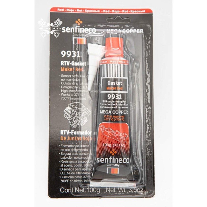 Keo Dán Gioăng Máy Chịu Nhiệt Cao - Senfineco RTV Silicone Gasket Marker [100g]