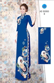 Vải áo dài lụa in 3D bộ