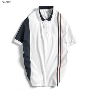 Áo Polo nam cổ bẻ phối YOKEN vải cá sấu Cotton xuất xịn,chuẩn form, sang trọng - thanh lịch - POLOMAN  ྇