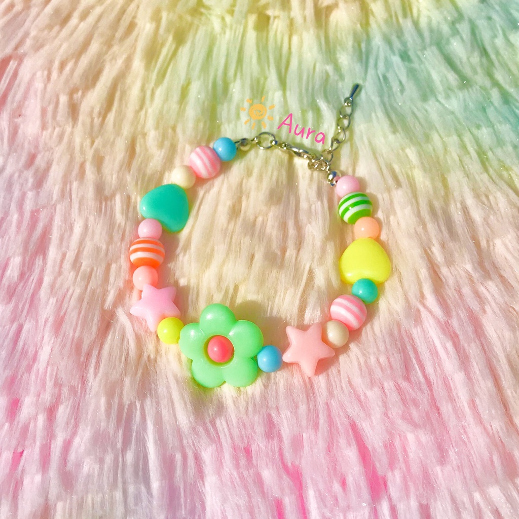 Vòng tay Pastel kẹo ngọt Handmade Aura
