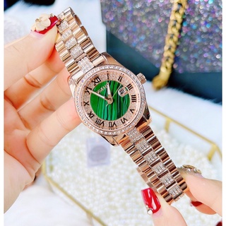 Đồng hồ nữ Davena mặt xanh