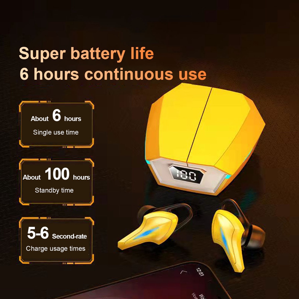 Tai nghe bluetooth nút nhét tai chấtlượng tai nghe không dây thể thao hot thời trang ， bluetooth không dây không dây chính hãng gaming PUBG the thao nhet tai TWS true wireless headphone K12