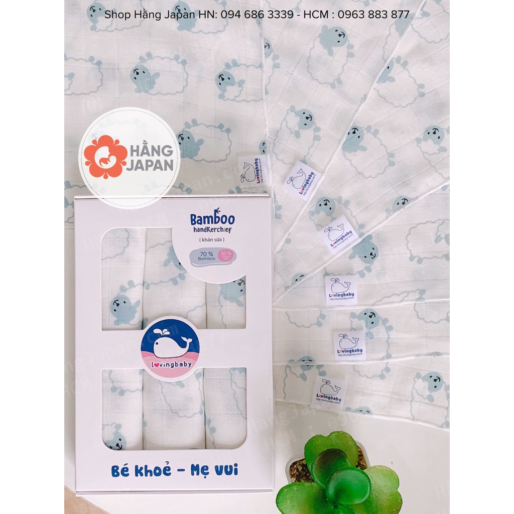 Khăn sữa,quấn, tắm sợi tre cho bé sơ sinh Lovingbaby