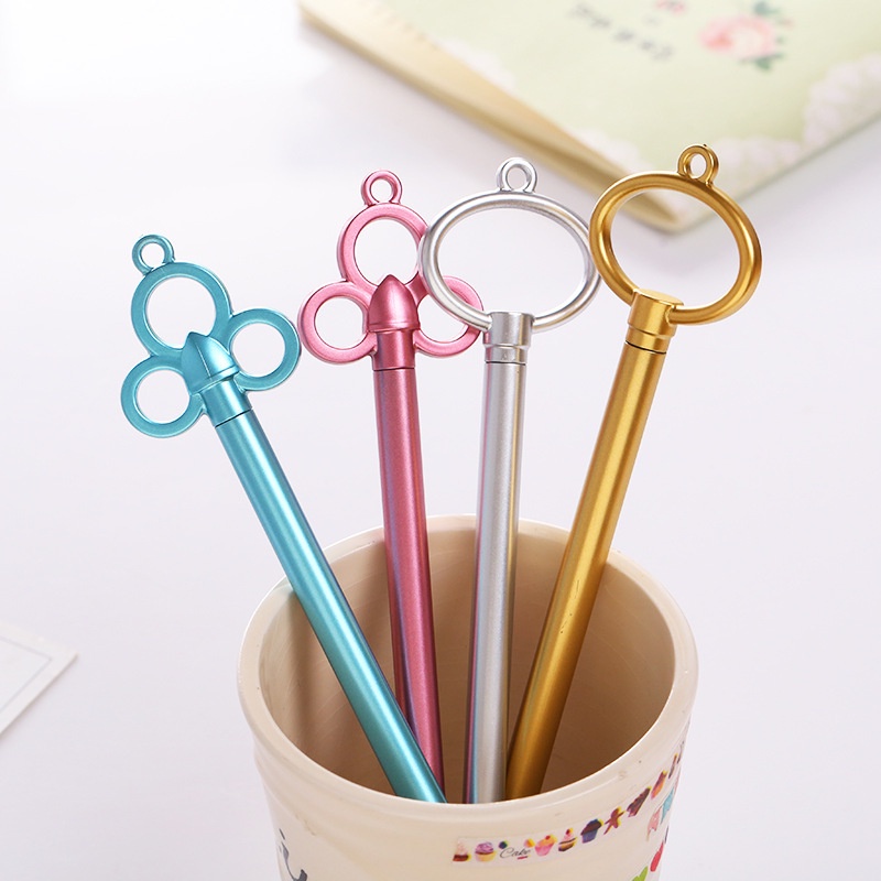 Bút Mực gel Hình Chìa Khóa Màu Đen 0.5mm Với 6 Kiểu Dáng Khác Nhau