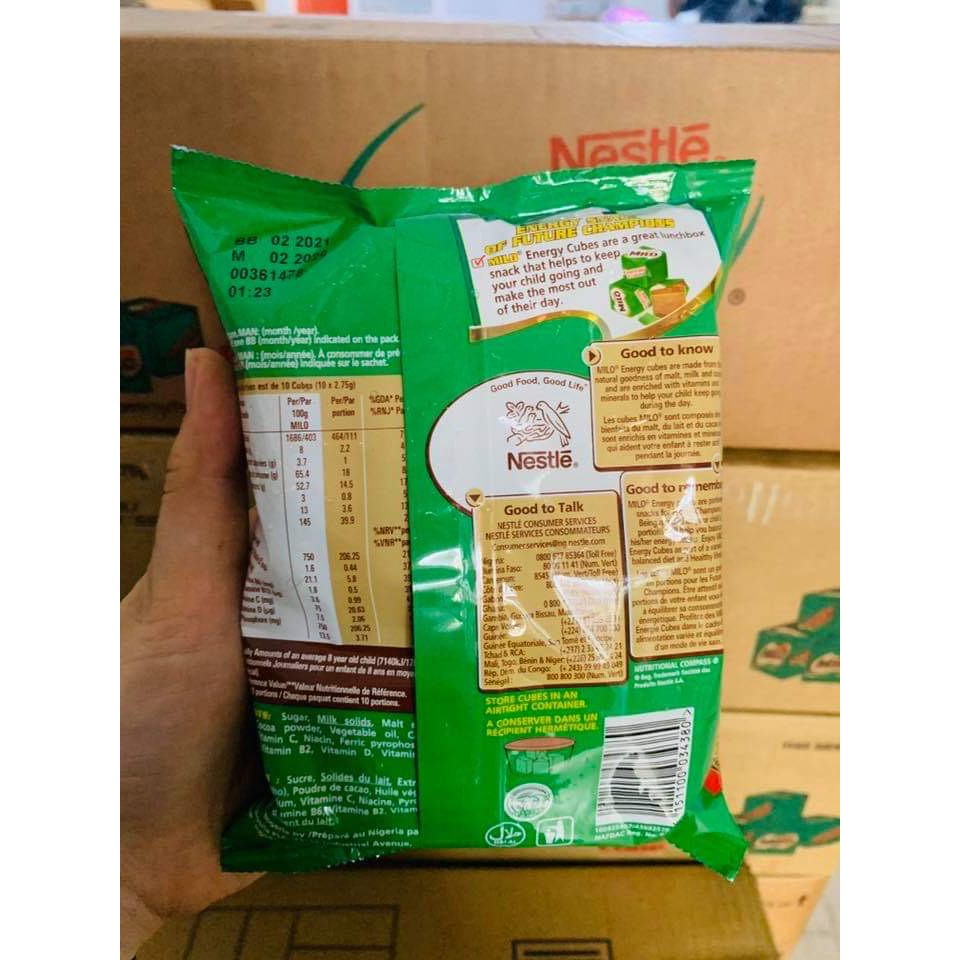 MILO CUBE THÁI LAN - GÓI 100 VIÊN