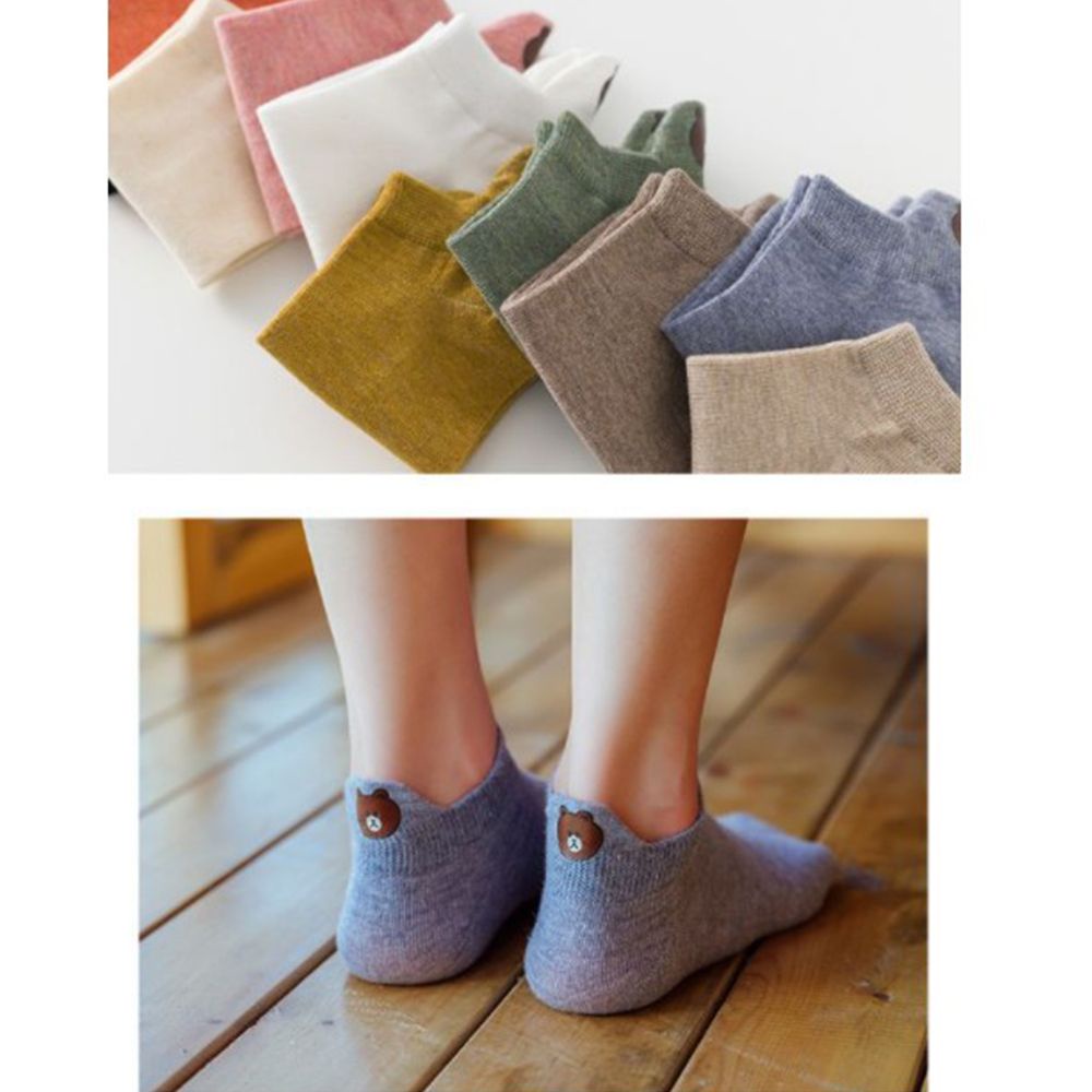 Vớ Cotton Mềm Thoáng Khí Màu Kẹo Ngọt Phong Cách Hàn Quốc Dễ Thương Dành Cho Nữ Mihan1