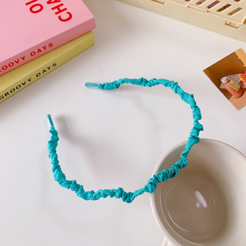 Băng Đô Cài Tóc Bằng Vải Màu Sắc Đơn Giản Dành Cho Nữ