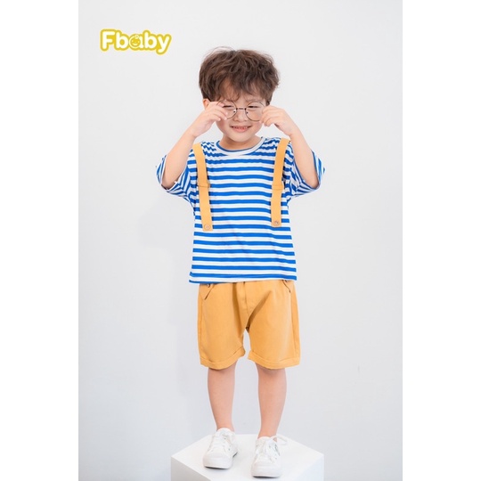 Set bộ thun kẻ sọc thiết kế bé trai