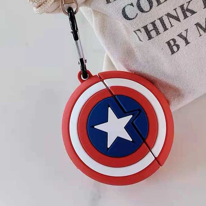 Vỏ Bảo Vệ Hộp Sạc Tai Nghe Airpods 1 / 2 / 3 / pro Họa Tiết Hoạt Hình Siêu Anh Hùng Dễ Thương