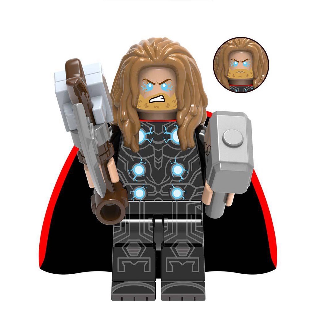 Xếp Hình Minifigures Siêu Anh Hùng Thor, Groot, Rocket - Đồ Chơi Lắp Ráp non-lego FH3003