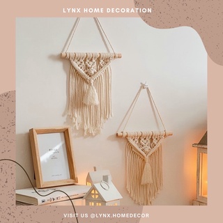 Rèm treo tường Macrame mini phong cách Bohemian 20*38cm