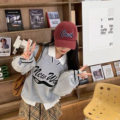 Mũ Lưỡi Trai Mềm Thêu Chữ Crush Cổ Điển Cho Nam Và Nữ