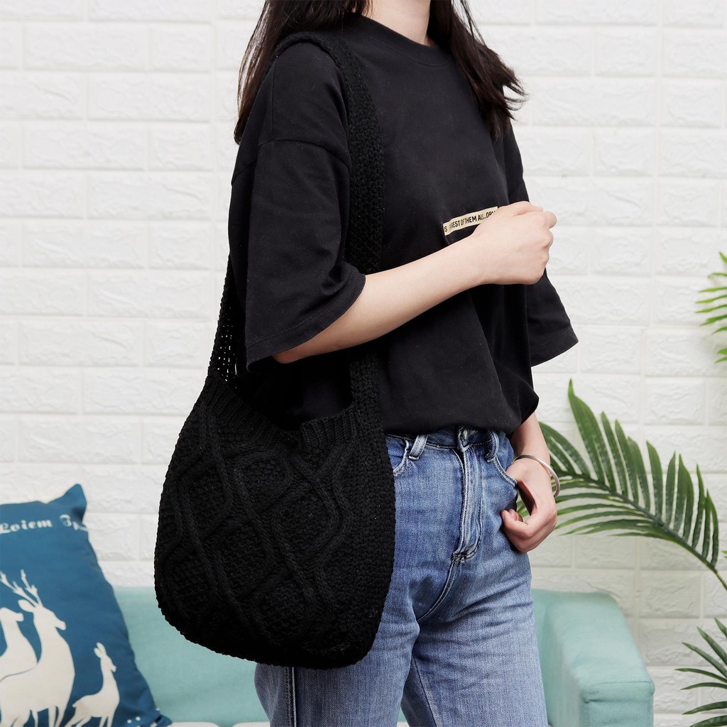 UUMIR Túi Xách Đan Len Thời Trang Cho Nữ