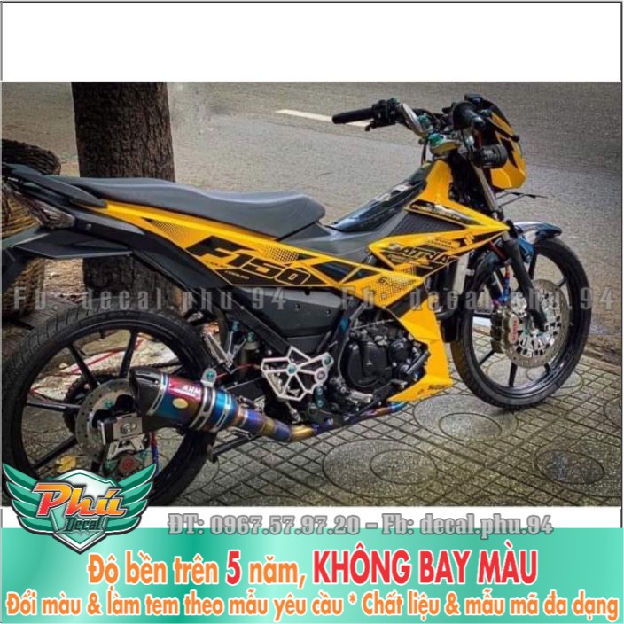 Tem rời Satria Vàng đen (X) -1