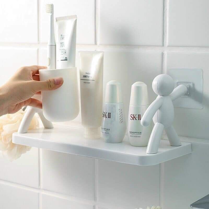 Kệ nhà tắm, nhà bếp dán tường siêu dính trong nhà tắm nhà bếp tiện dụng
