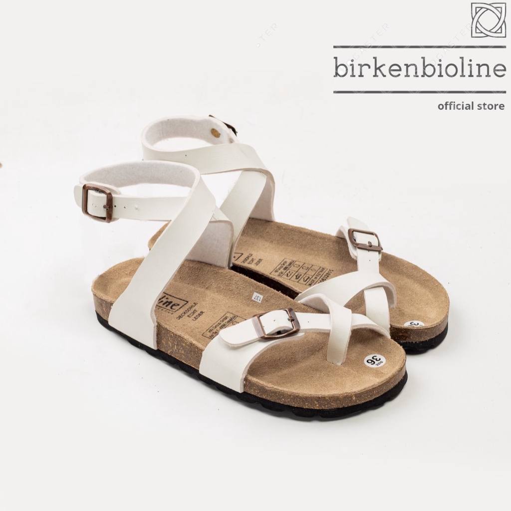Dép da bò xỏ ngón, quai chéo Unisex (dòng PU) - P16birkenbioline