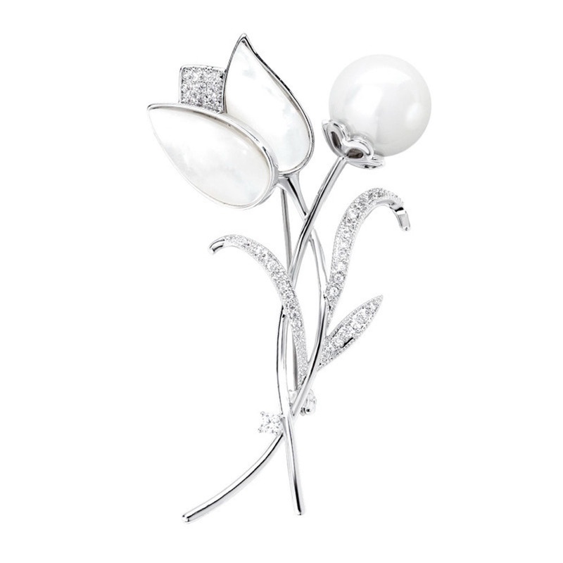 Trâm Cài Áo Hình Hoa Tulip Dễ Thương Thời Trang Dự Tiệc Cưới