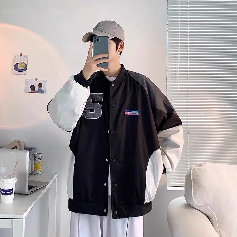 ❤️ ÁO KHOÁC BOMBER CHỮ S  3 MÀU CỰC HOT  ẢNH THẬT_keokeo1991_