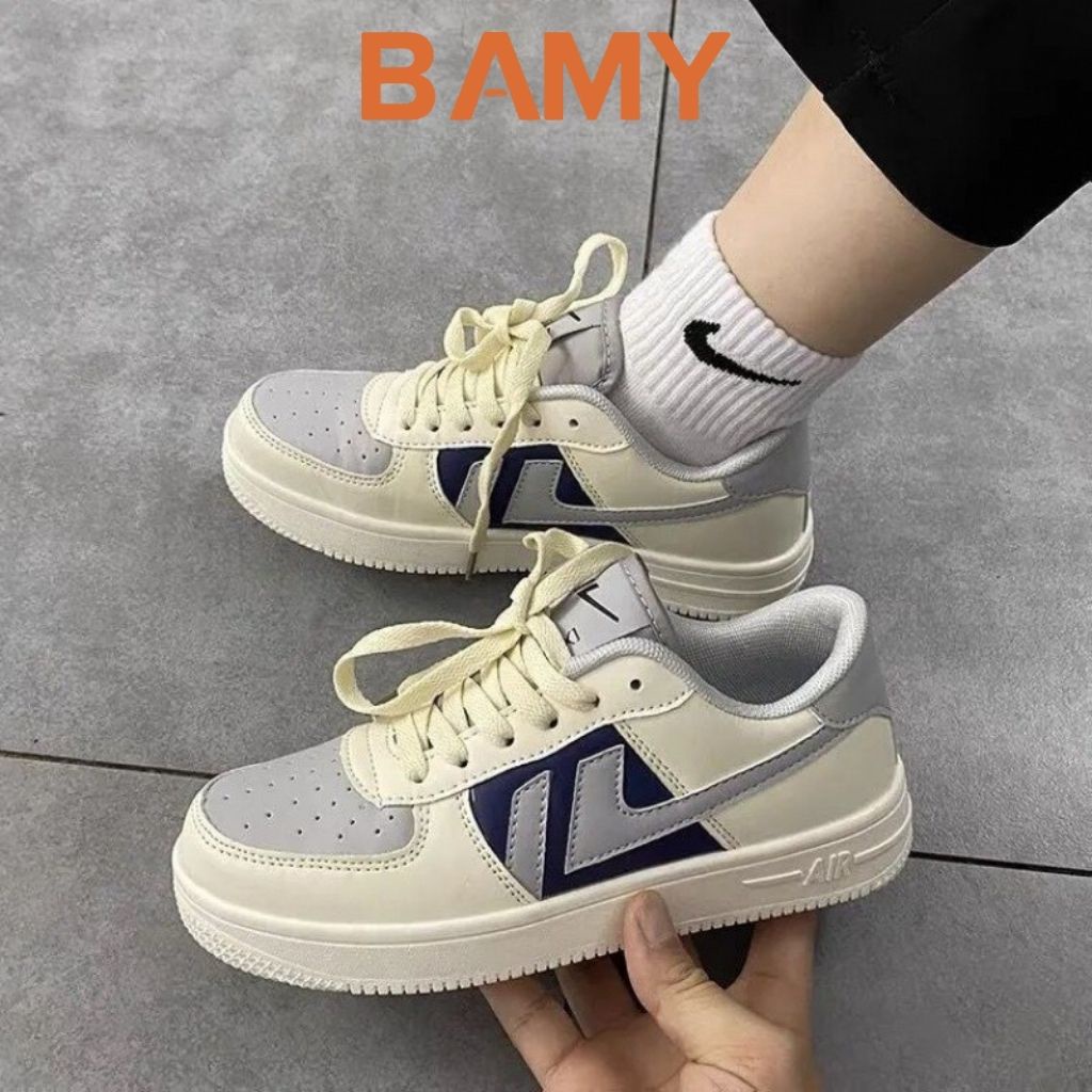 Giày thể thao nữ đế bánh mì mã 67, Giày Sneaker nữ mẫu mới BAMY