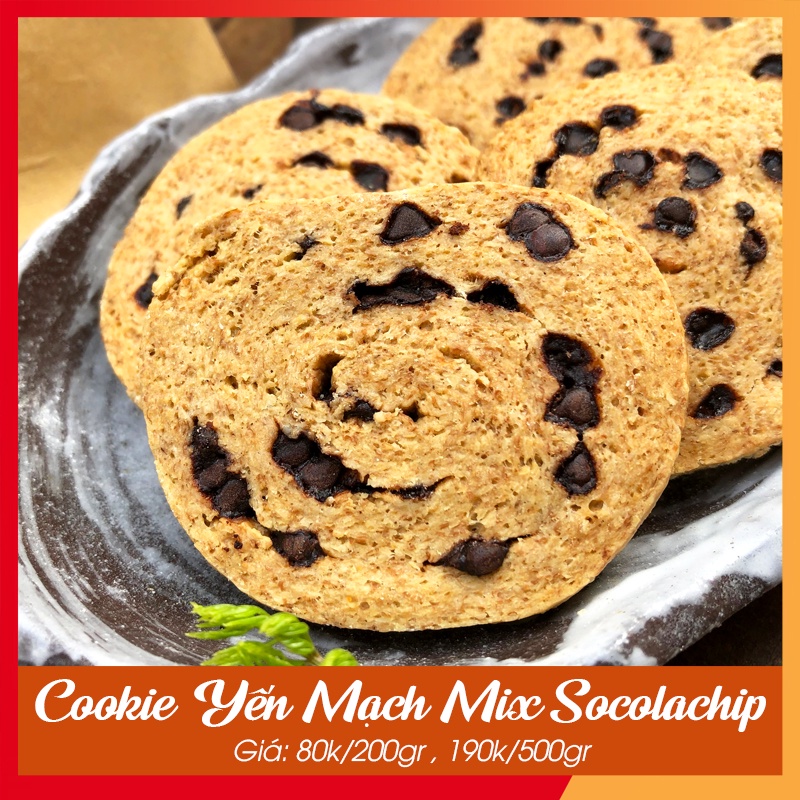Bánh Ăn Kiêng 🍪 GIẢM CÂN 🍪 Cookie Yến Mạch Mix Socoachip_ Ăn kiêng thông thường