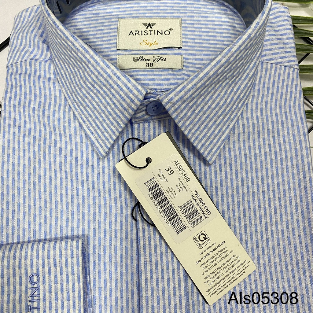 Áo Sơ Mi Dài Tay Nam Aristino -  Dáng Slim Fit –