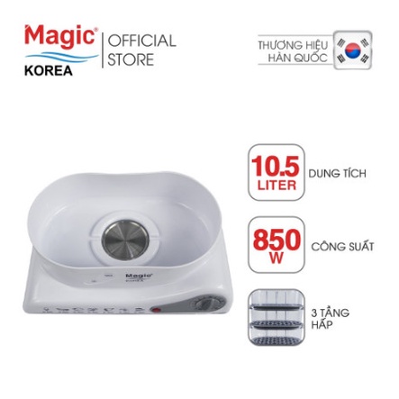 Máy hấp thực phẩm 3 tầng Magic Korea A61