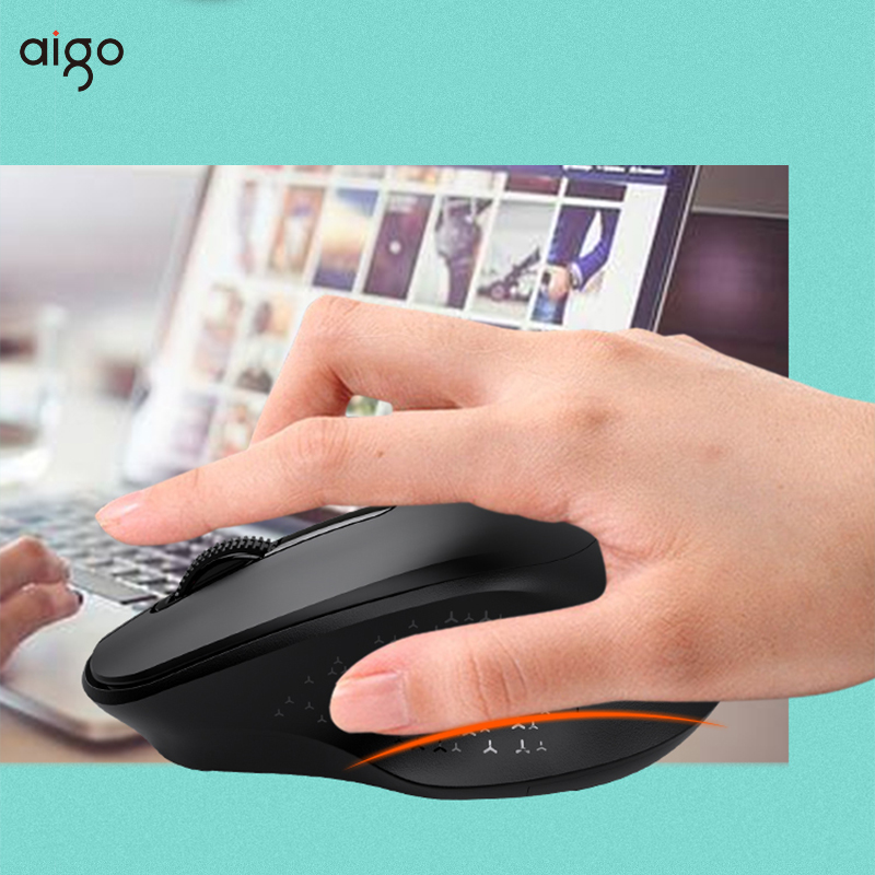 Chuột Laptop AIGO M32 Không Dây Sử Dụng Rất Yên Tĩnh