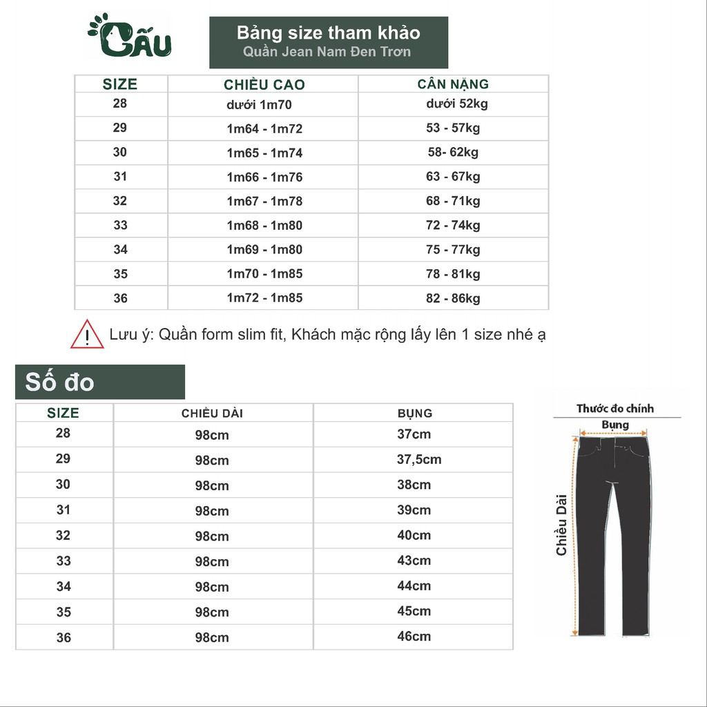 Quần jean nam đen Men194 trơn & rách vải jeans bò cotton duck cao cấp mềm mịn, co dãn - form slim fit [có Bigsize] | BigBuy360 - bigbuy360.vn