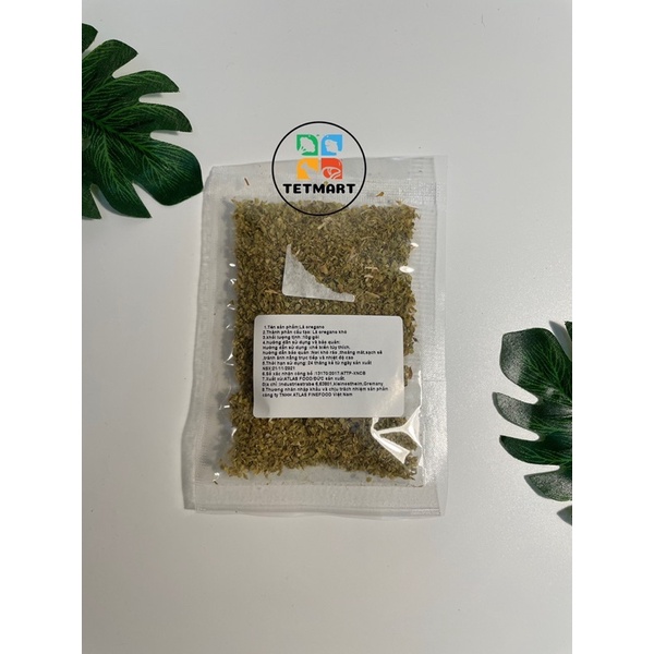 Lá thơm Oregano khô 10g, Nhập khẩu Đức, gia vị cho pizza, pasta, bánh mỳ bơ tỏi, bún ốc riêu