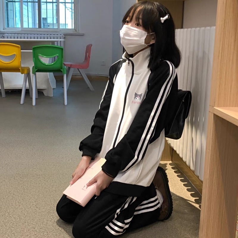 SẴN áo khoác in hình kurumi màu đen siêu cá tính