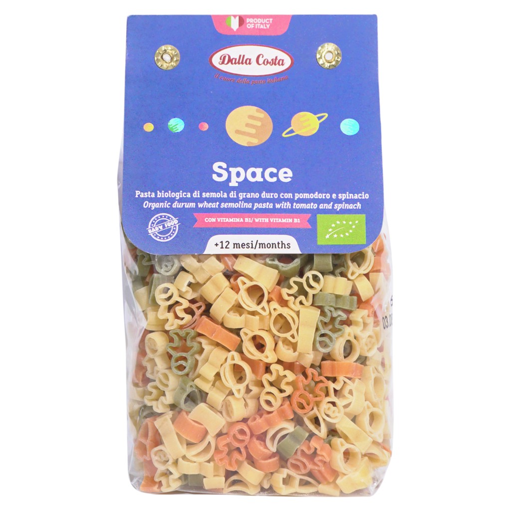 Nui Rau Củ Hữu Cơ Cho Bé Hình Space 200g Dalla Costa