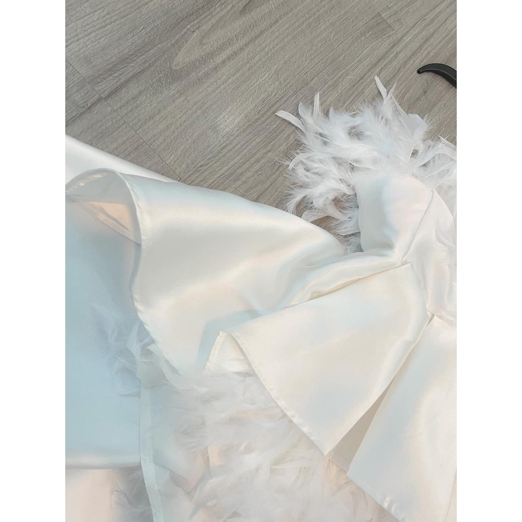 Đầm Xoè Lông Vũ Đuôi Cá