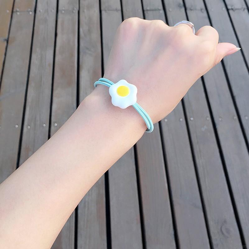 Dây Buộc Tóc Co Giãn Hình Trứng Ốp La Dễ Thương