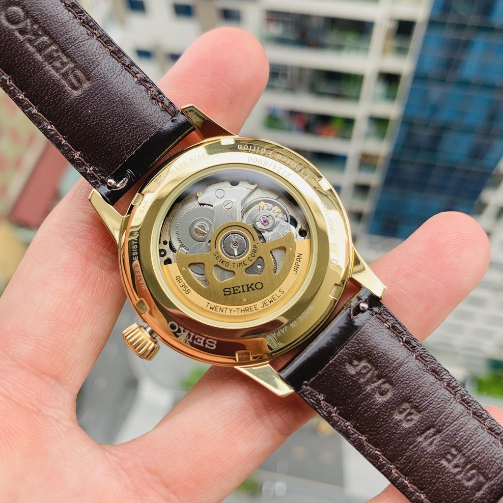 Đồng hồ nam Seiko Presage Cocktail Limited Edition SRPD36J1 - Mệnh Kim và Hỏa