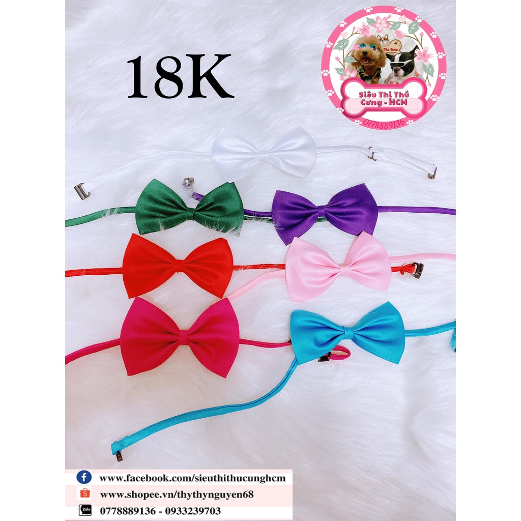 [Mã PET50K giảm Giảm 10% - Tối đa 50K đơn từ 250K] Nơ đe cổ cho chó mèo