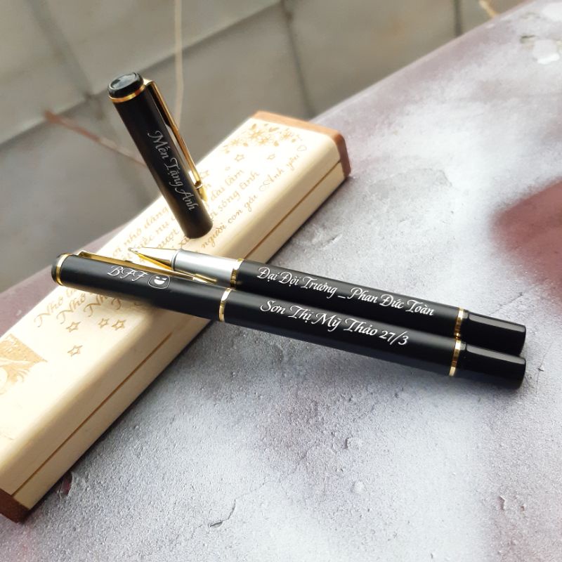 Bút ký khắc tên BYL_001/Bút bi vỏ kim loại/Quà sinh nhật/Quà tặng đối tác, nhân viên/Miễn phí khắc tên theo yêu cầu