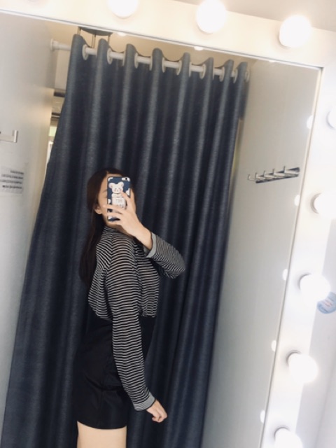 Áo tay dài len mỏng stripe sweater bigsize