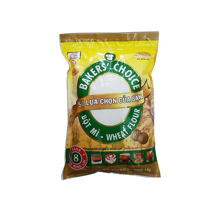 bột mì số 8 (1kg) bột số 8 | bột mì baker choice số 8