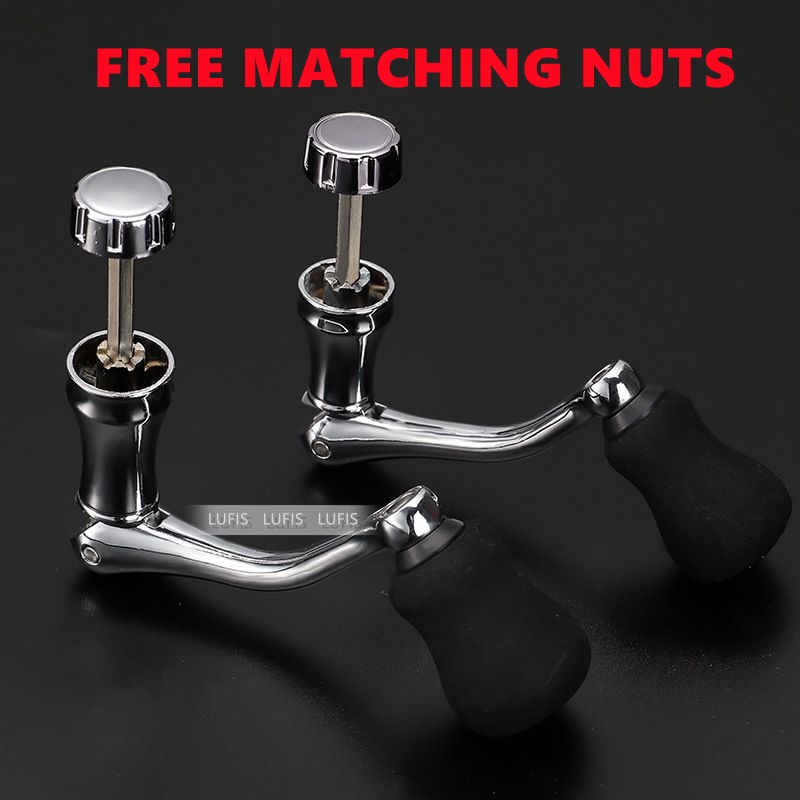 Tay quay máy câu cá kim loại thay thế size S/M/L chuyên dụng