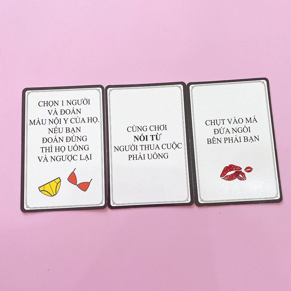 Bộ Bài Phê Far Drinking Game Uống Rượu Bia 50 Lá Trò Chơi Vui Vẻ Với Bạn Bè Trong Buổi Tụ Tập Hẹn Hò Hội Nhóm PHEFAR