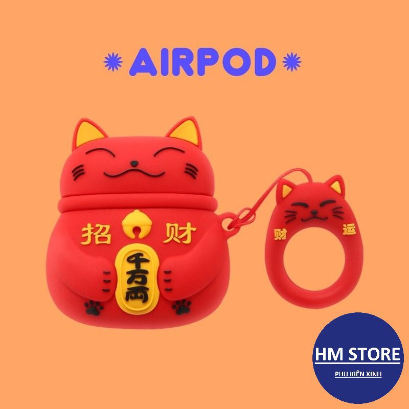 Case Airpod 1 2 Pro Vỏ Ốp Bọc Tai Nghe Airpod Hình Thú Nhiều Mẫu Dễ Thương Chất Liệu Silicon Dẻo