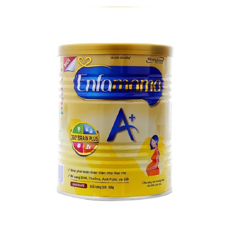 Sữa Enfamama A+ 360 hương Socola 400g 💟💟 FREESHIP 💟💟 hàm lượng DHA cao giúp phát triển trí não ở trẻ.