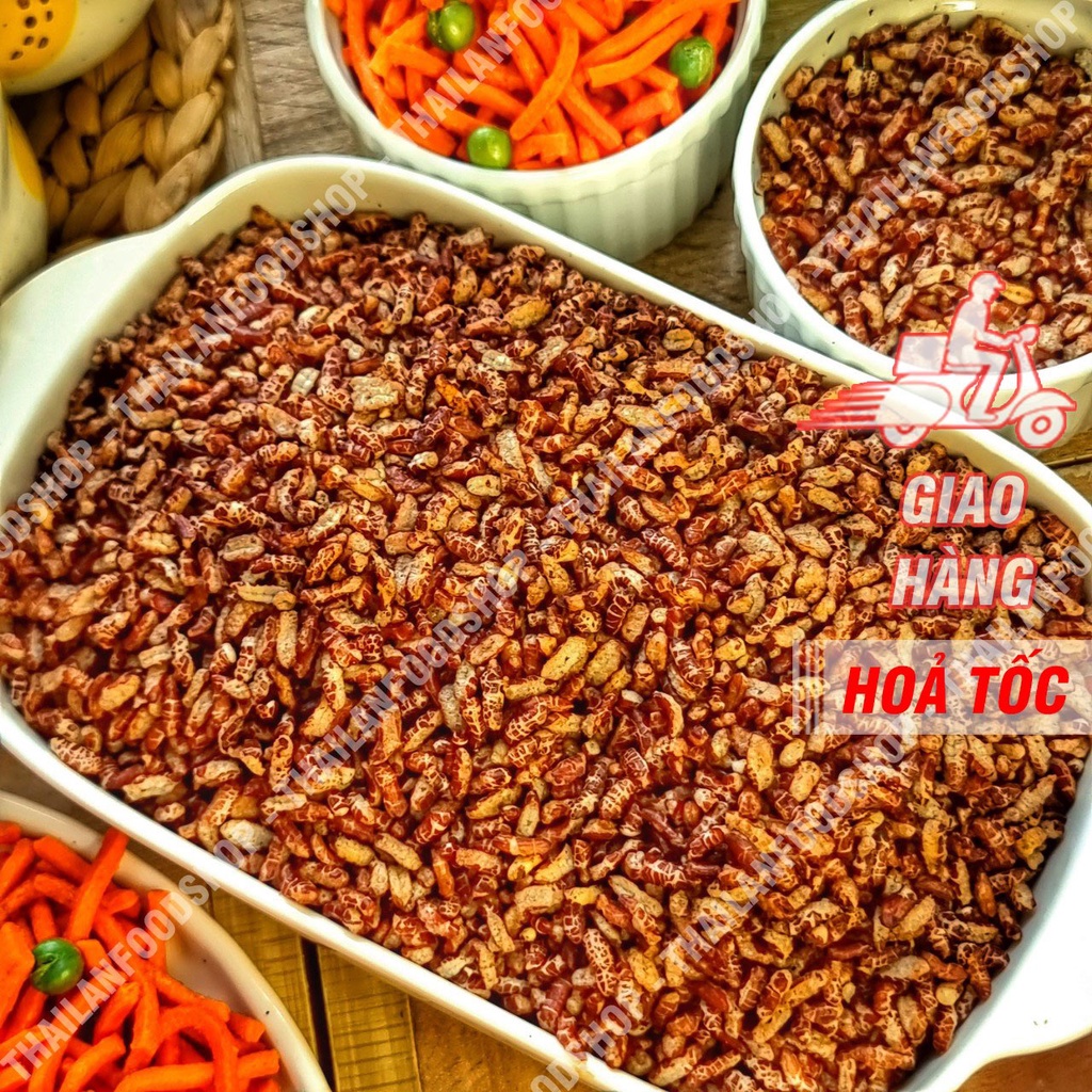 Gạo Lứt Sấy Giòn Ăn Liền ( Cốm Gaọ Lứt ) Lon 300gr