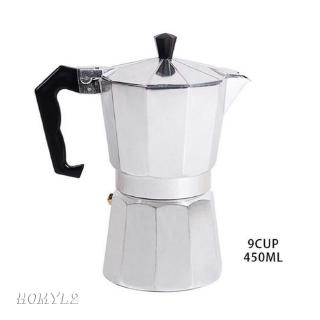 Moka Pot Coffee Maker Stovetop Espresso Maker, 3 Cups, Silver