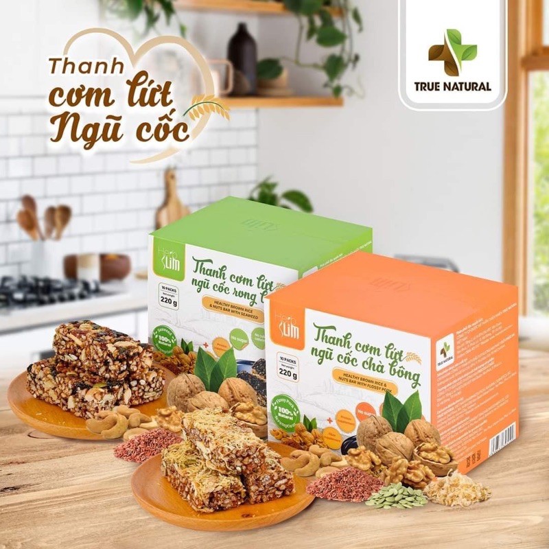 Thanh cơm gạo lứt HerbSlim siêu thơm ngon, khoẻ, không sợ béo