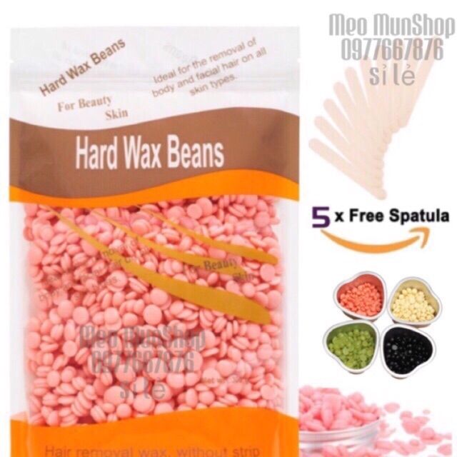 SÁP WAX LÔNG Hard Wax Beans DẠNG HẠT NHIỀU HƯƠNG KHÁC NHAU