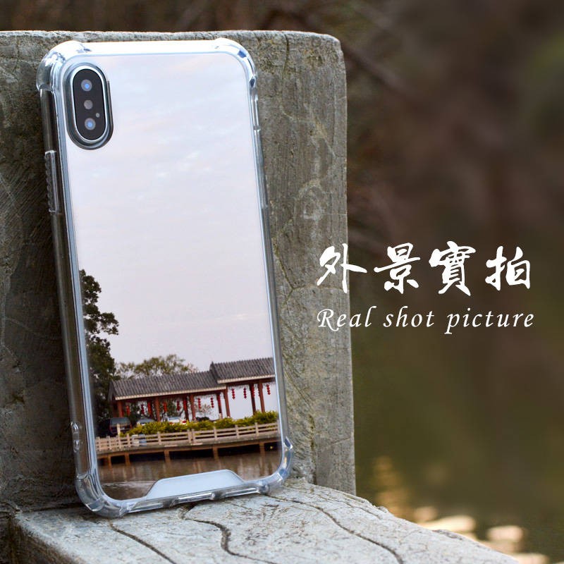 Ốp lưng điện thoại di động tráng gương đỏ chống rơi trí thun ngắn tay | BigBuy360 - bigbuy360.vn